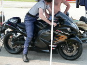 Black Suzuki 1300cc Hayabusa